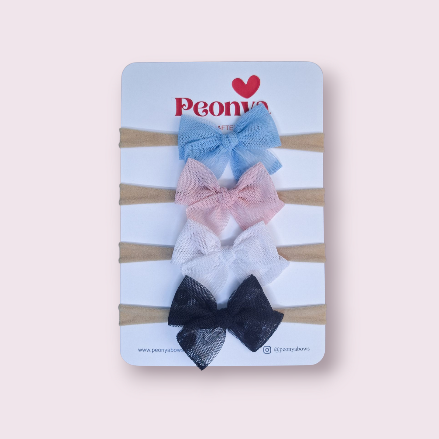Set Moñitos Tul Dots (Newborn)