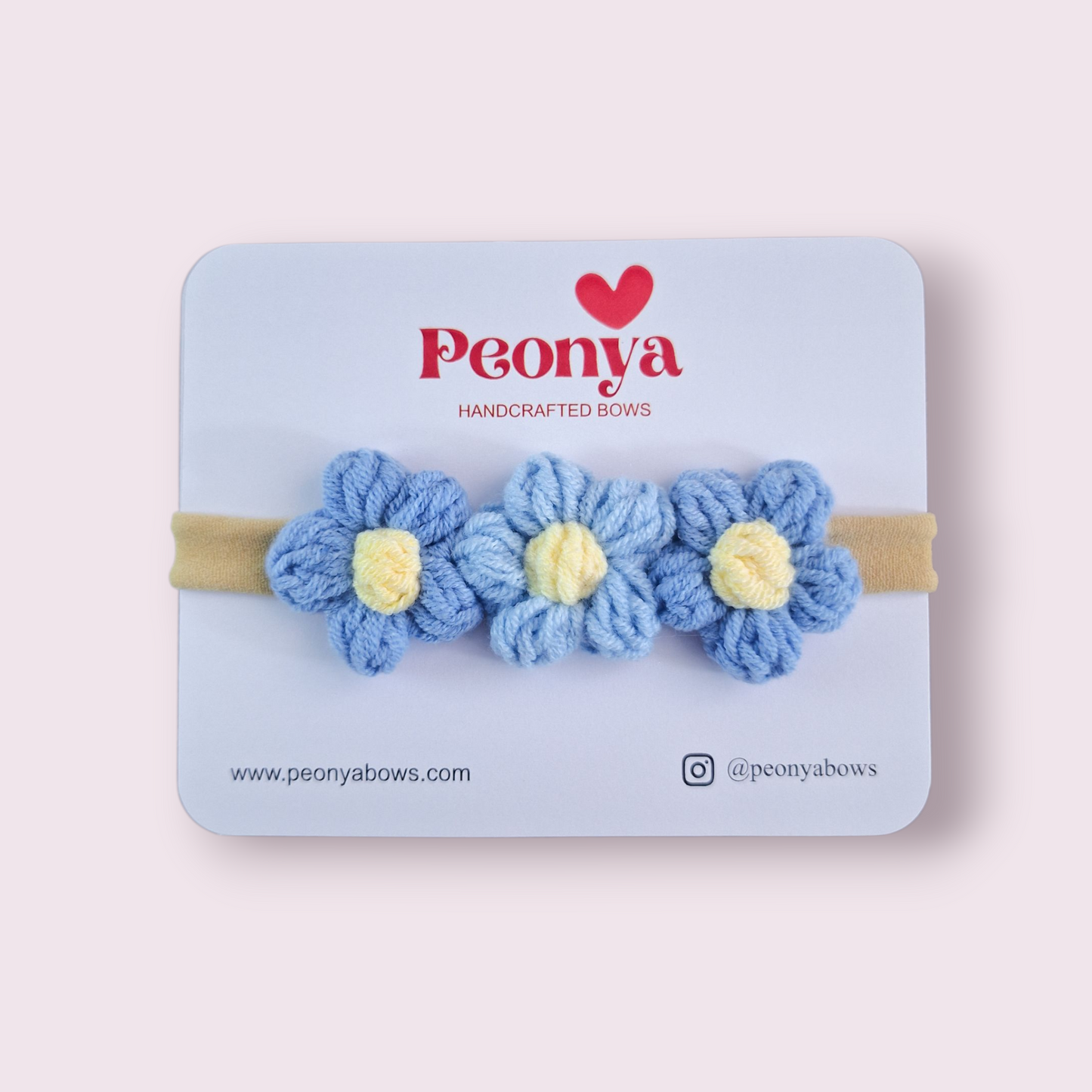 Bandita Flores Tejidas Boton (Newborn)