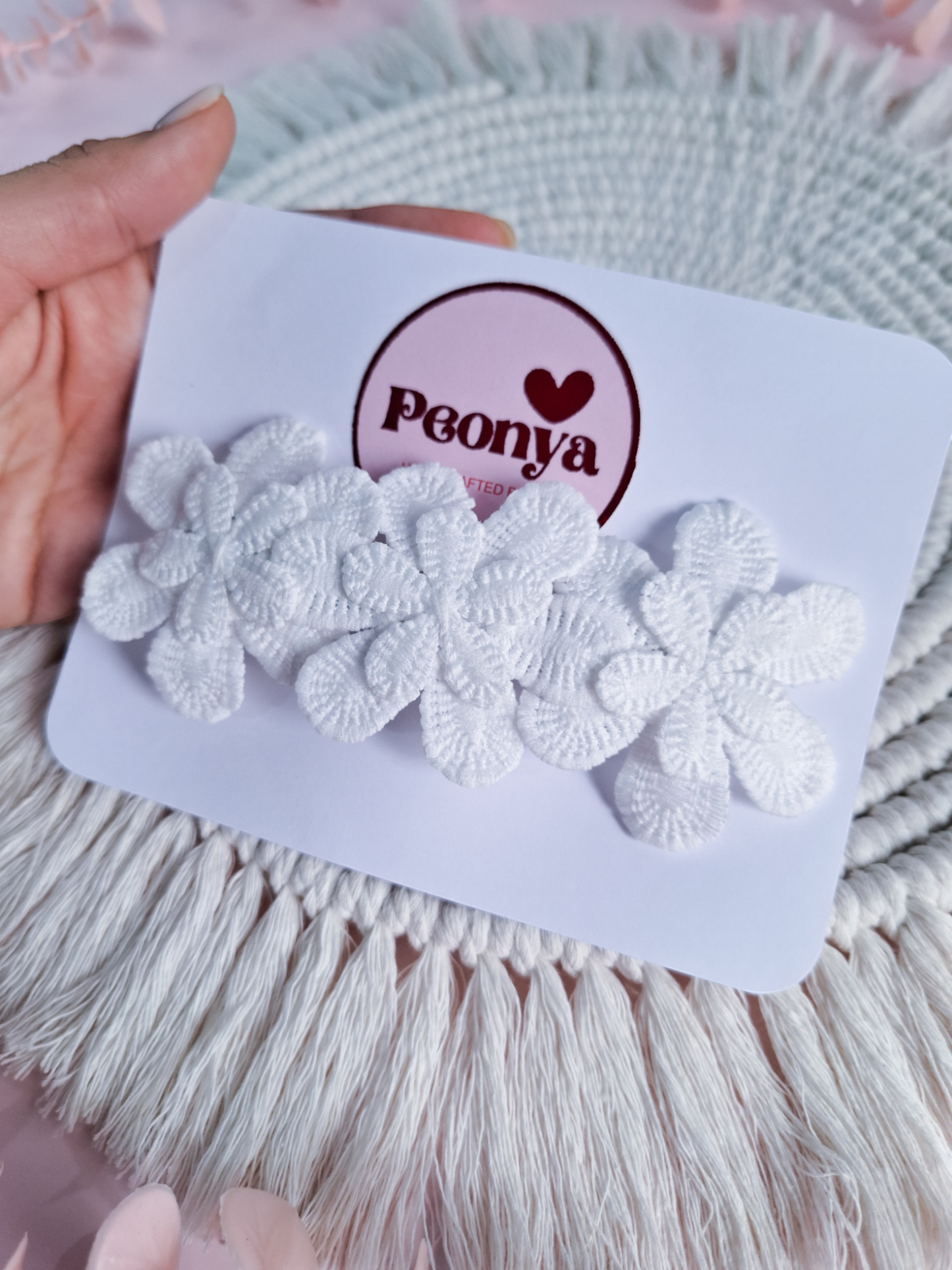 Pinza Flores Guipur