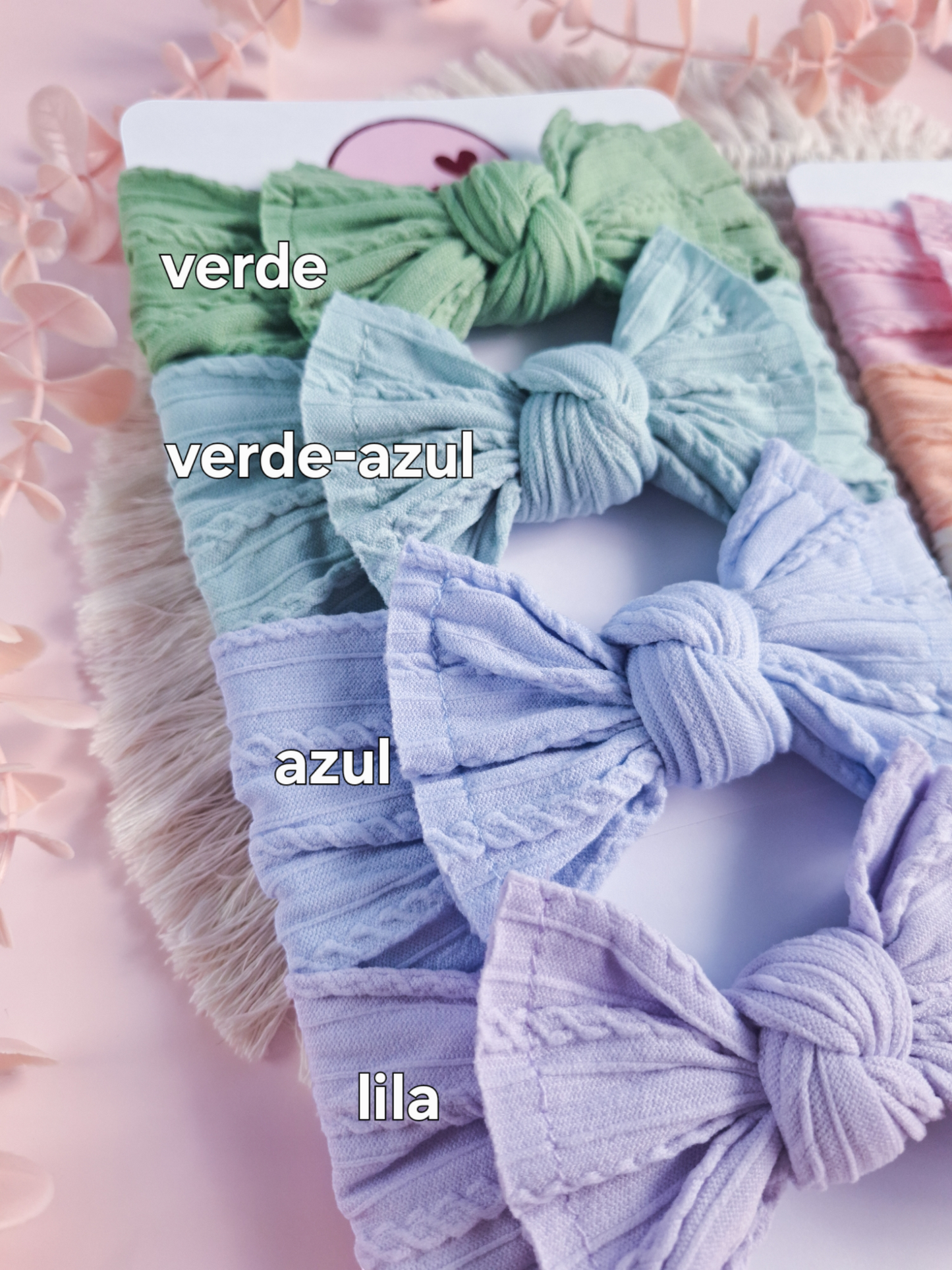 Tiara Licra Textura Tonos Pastel