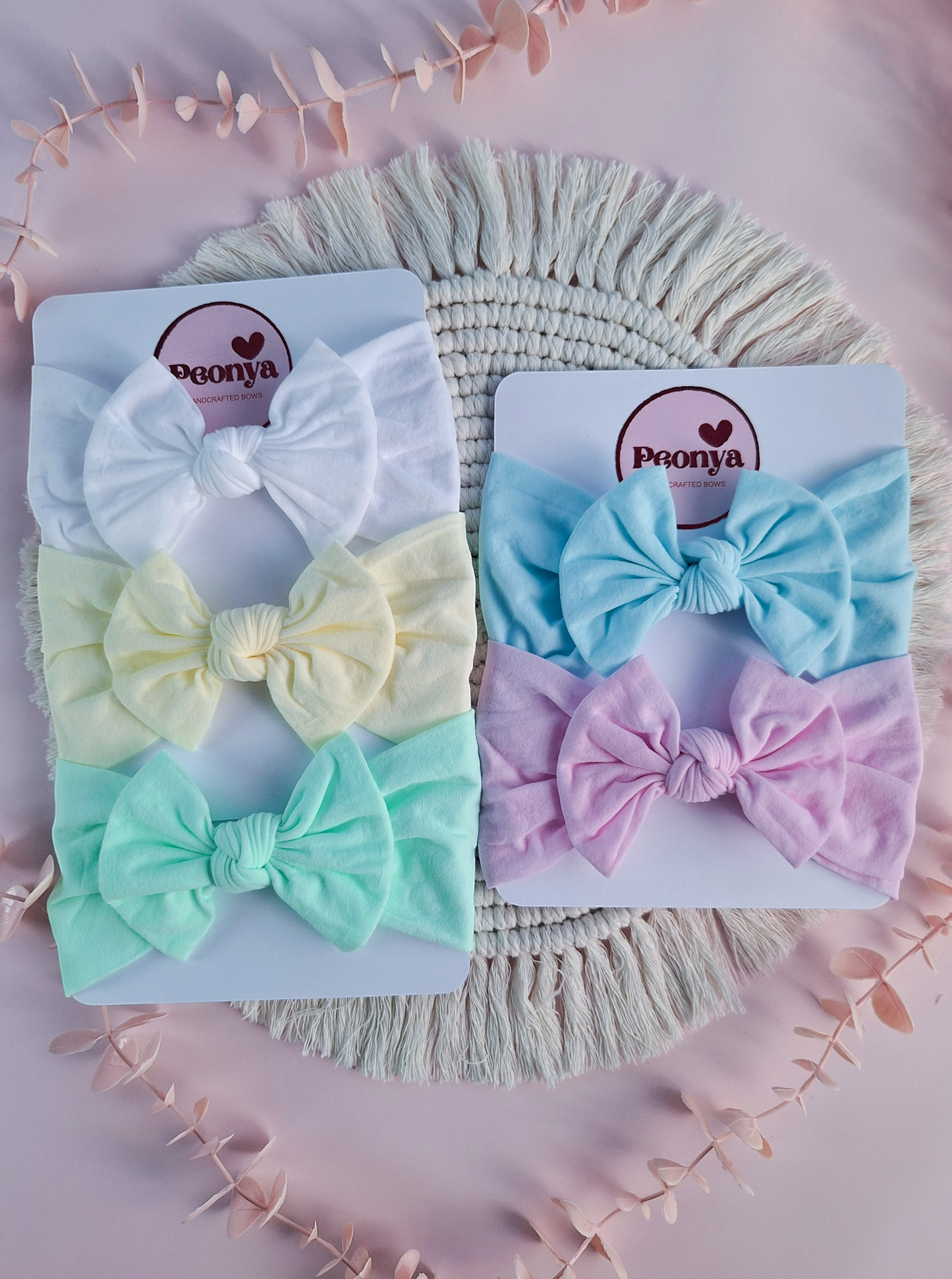 Tiara Nylon Moño Tonos Pastel