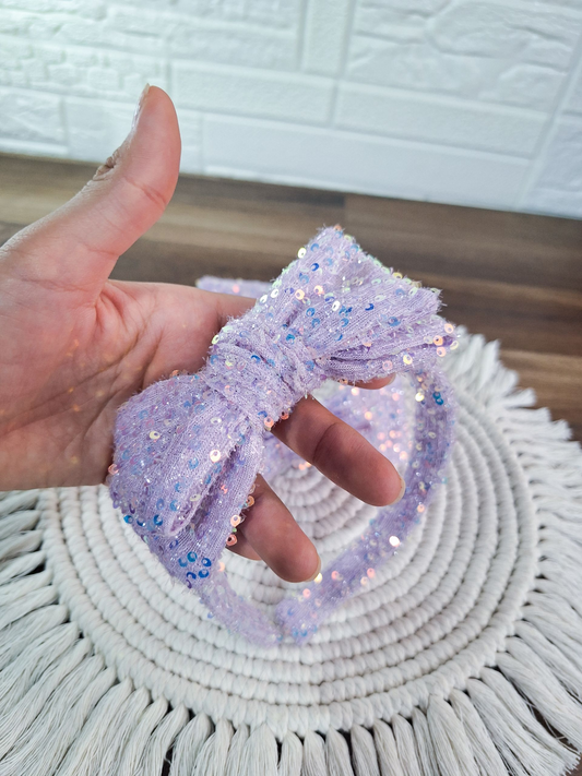 Diadema Lentejuelas Lila